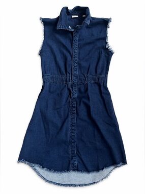 AG Adriano Goldschmied Girls Denim Shirt Dress Chambray Large